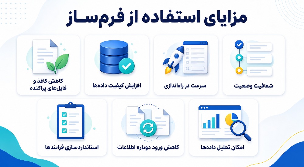 مزایای استفاده از فرم‌ساز